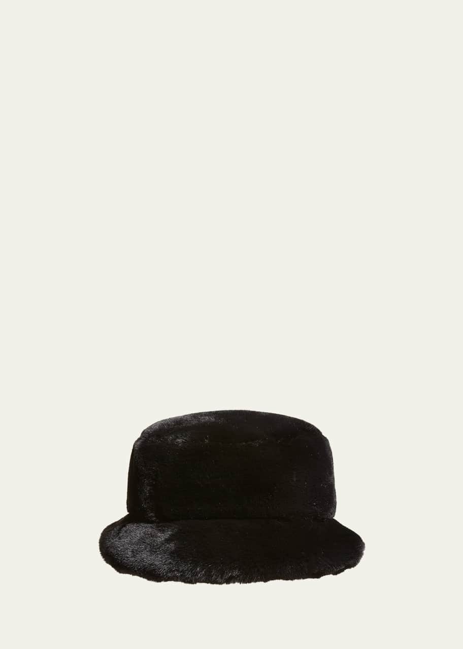 Image 1 of 1: Faux-Fur Cloche Hat