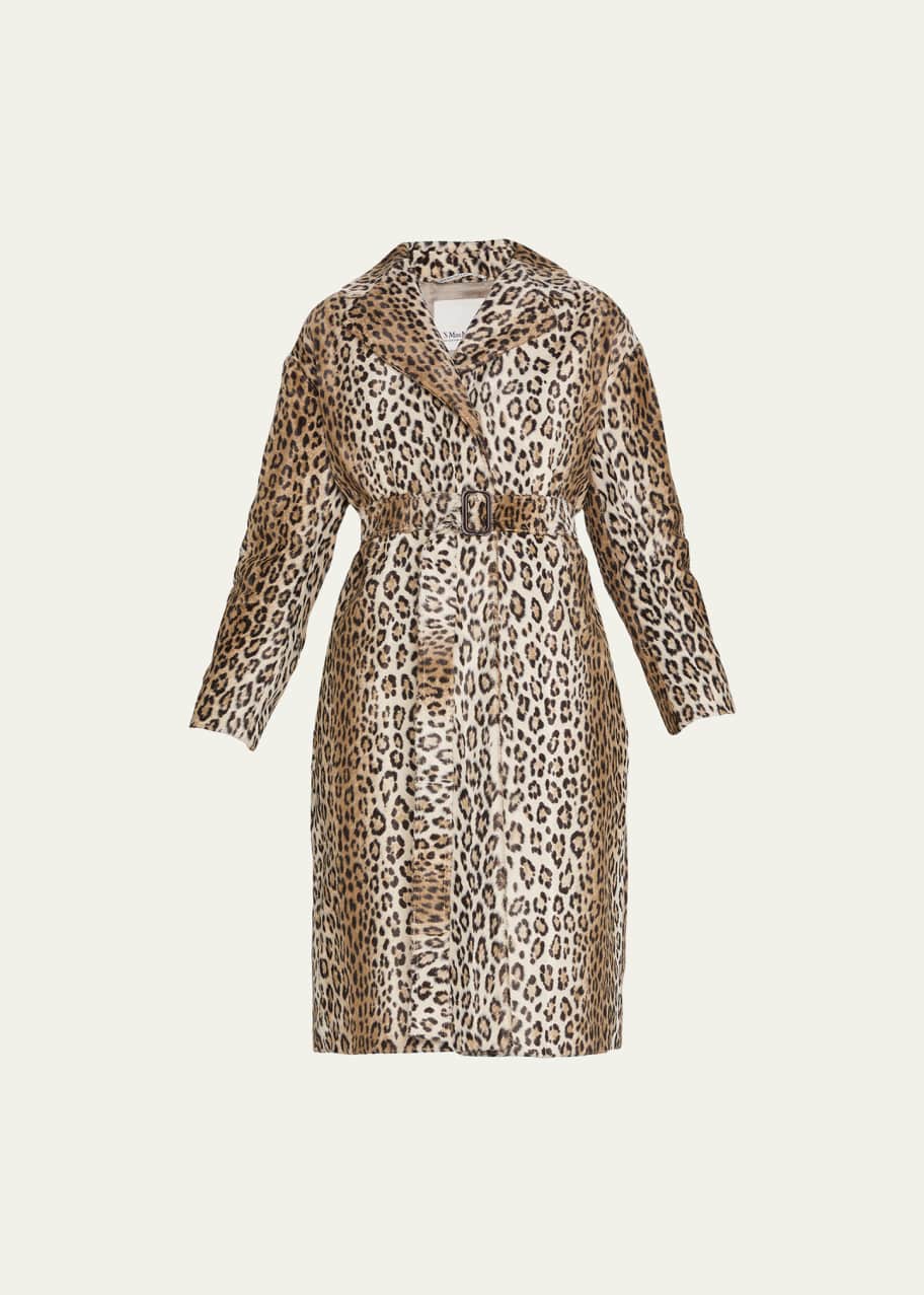 Max mara leopard coat sale