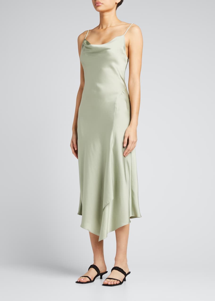 SIMKHAI Nellie Asymmetric Slip Dress - Bergdorf Goodman