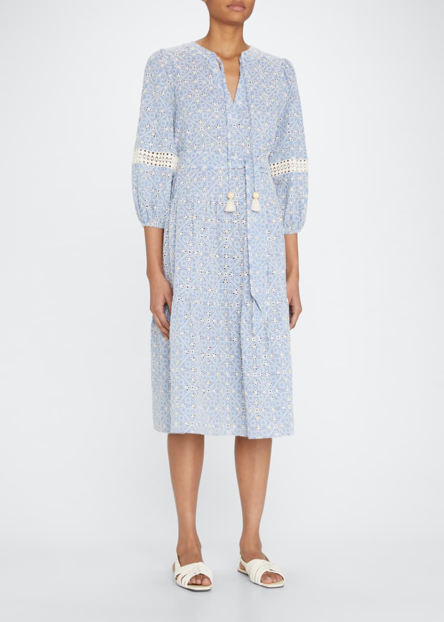 Shoshanna Umbrella Midi Dress - Bergdorf Goodman
