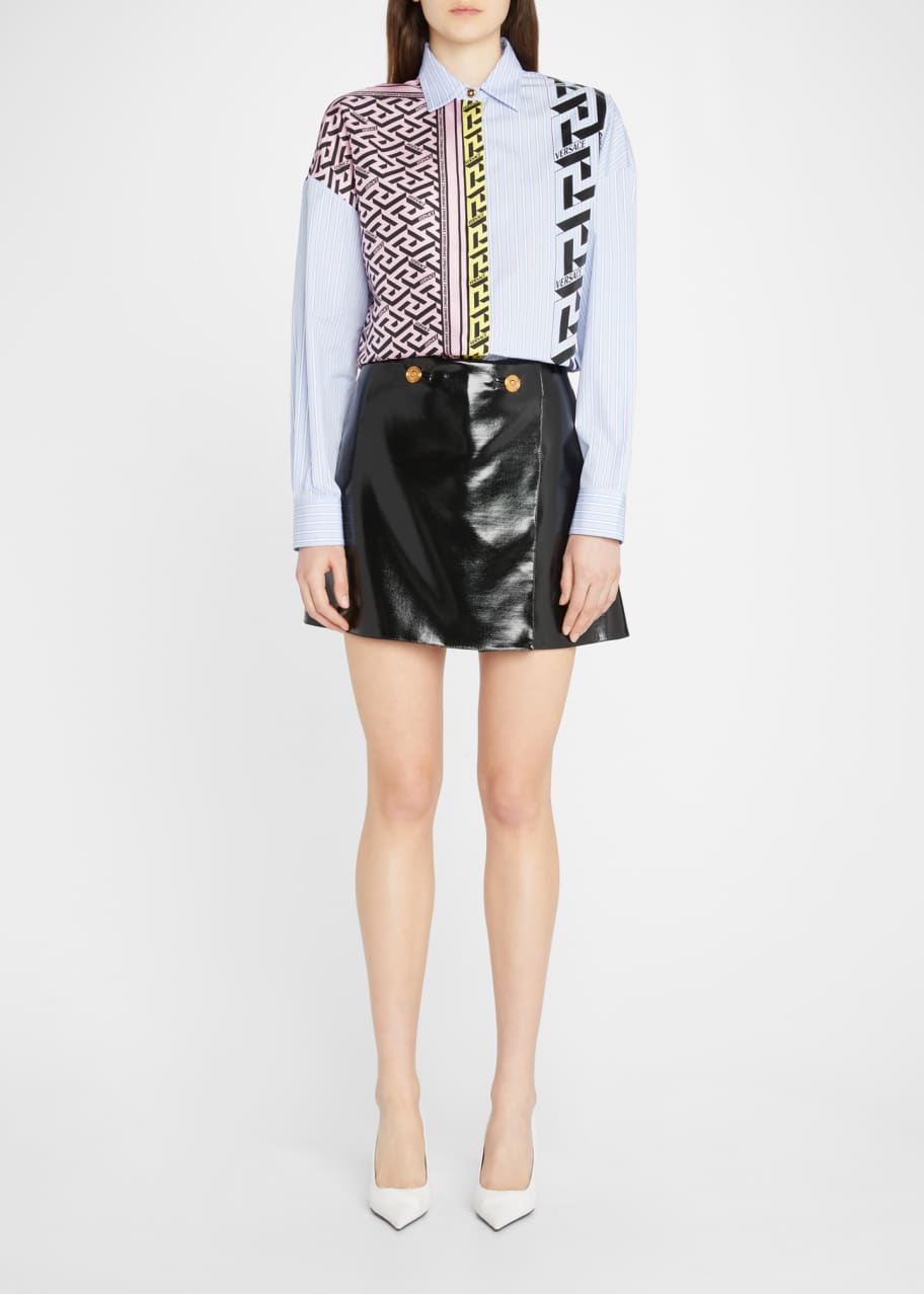 Wool wrap mini skirt cheap