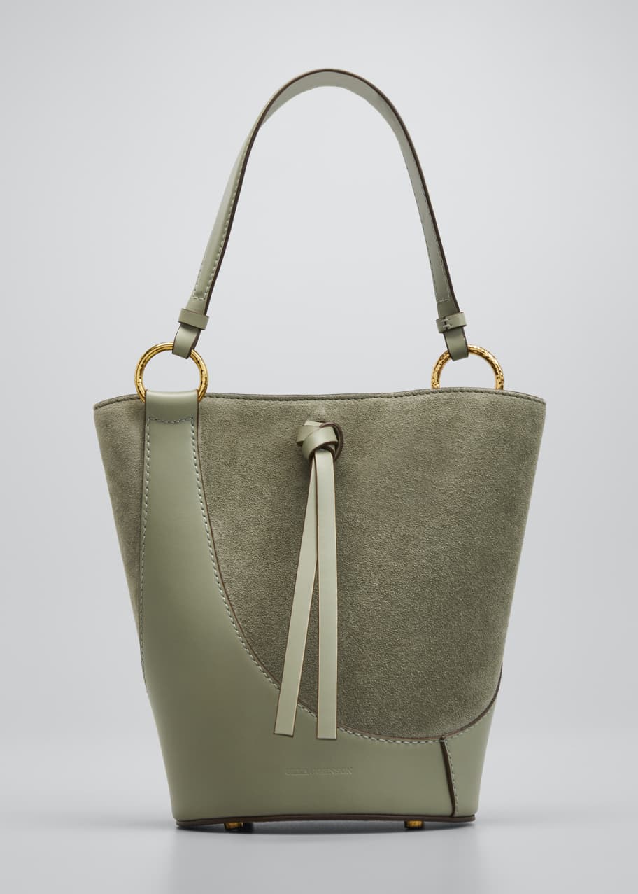 Esme leather bucket hot sale bag