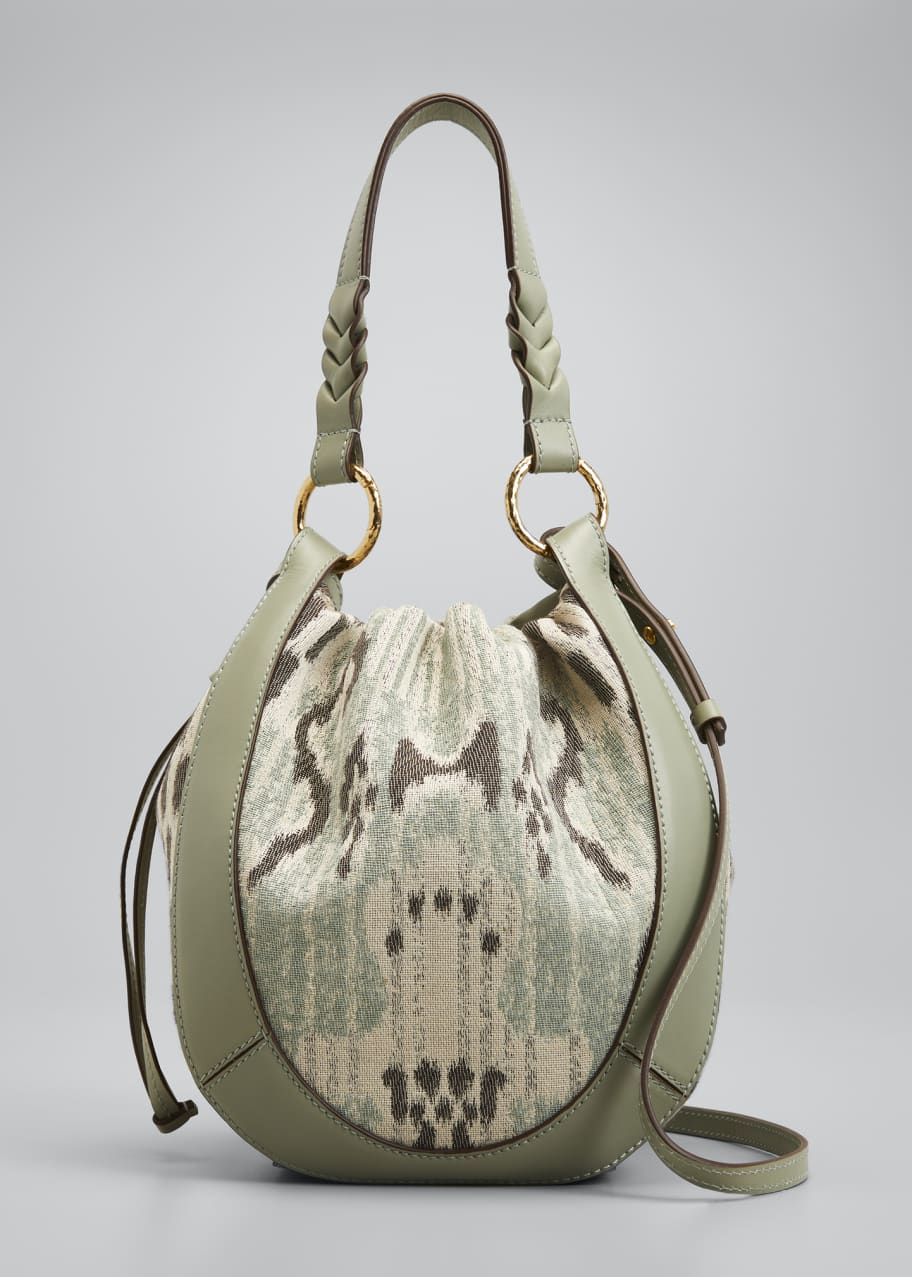 Image 1 of 1: Hilma Printed Canvas Bucket Bag