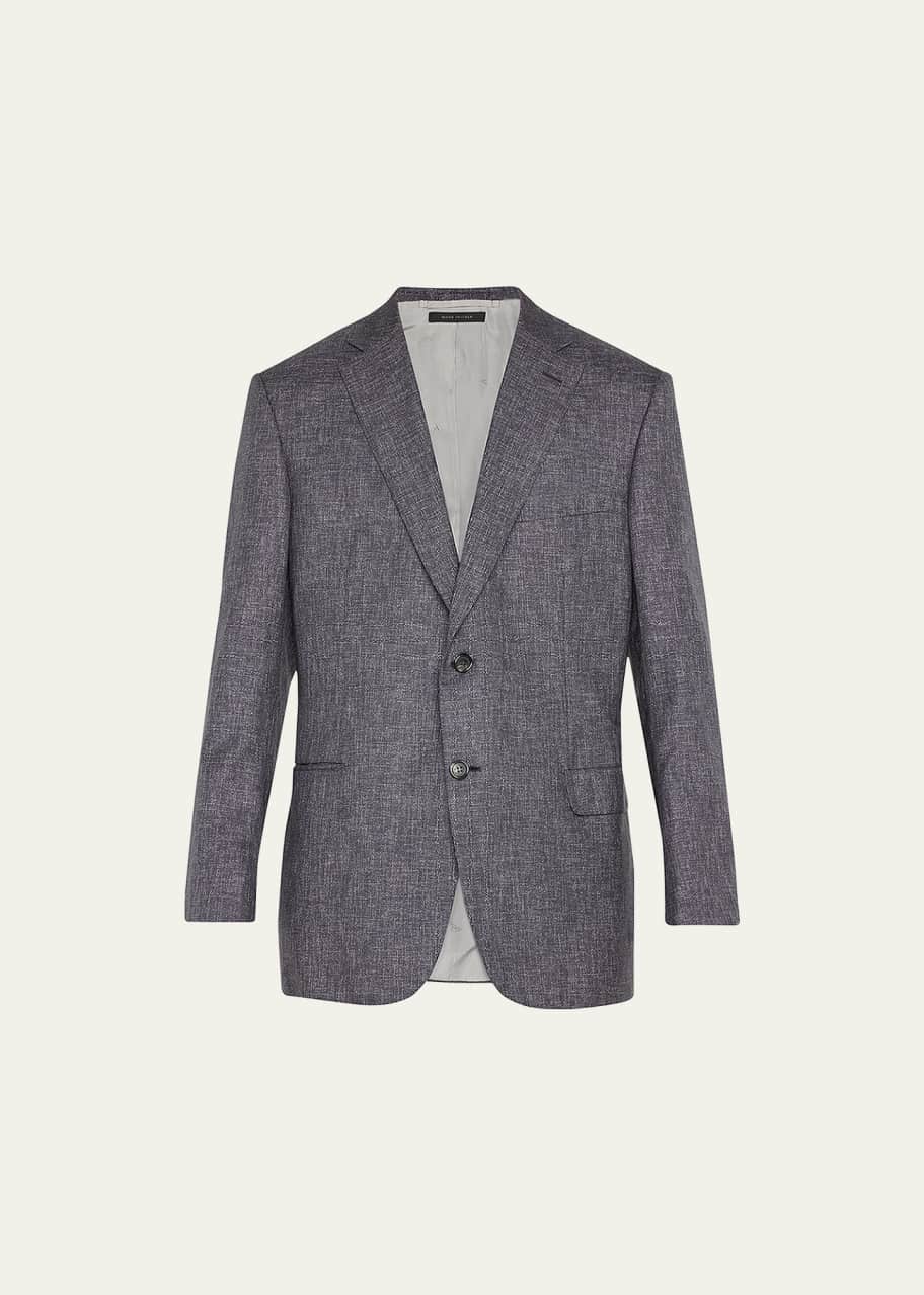 Image 1 of 1: Men's Heathered Wool Blazer