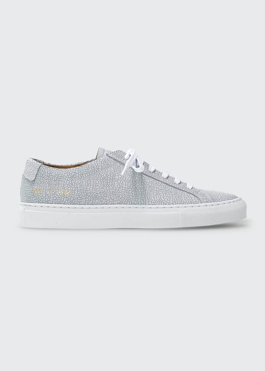 Common Projects Achilles Cracked Leather Low-Top Sneakers