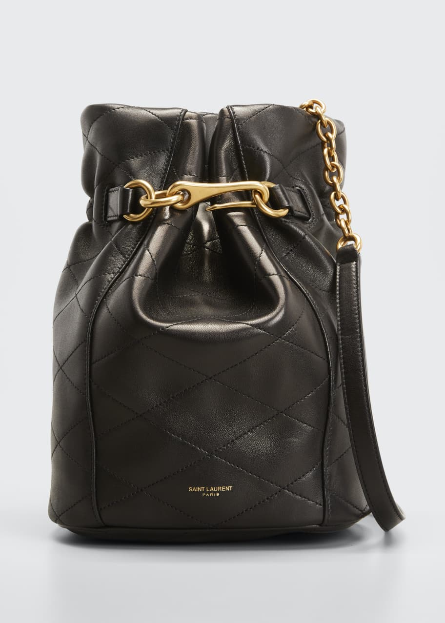 Saint Laurent Le Maillon Quilted Leather Bucket Bag - Bergdorf Goodman