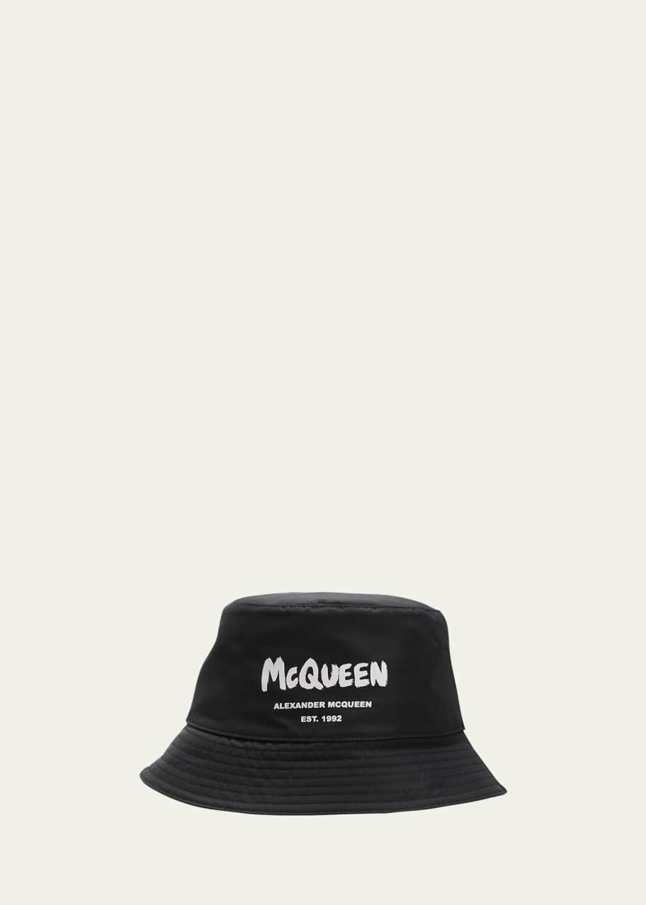 Alexander McQueen Men's Graffiti Bucket Hat - Bergdorf Goodman
