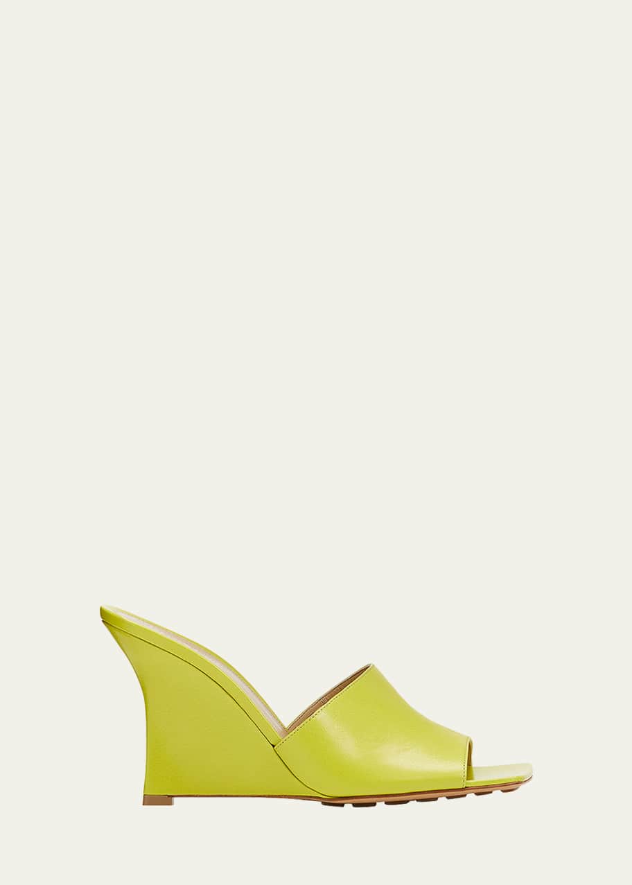 Image 1 of 1: Stretch Napa Wedge Sandals