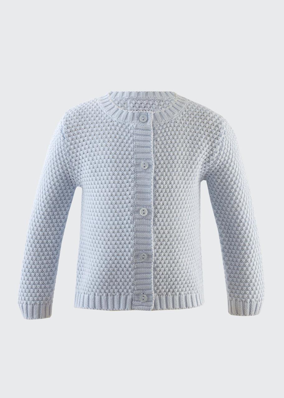 Rachel Riley Boy's Moss Stitch Ribbed Cardigan, Size 1M-2T - Bergdorf ...