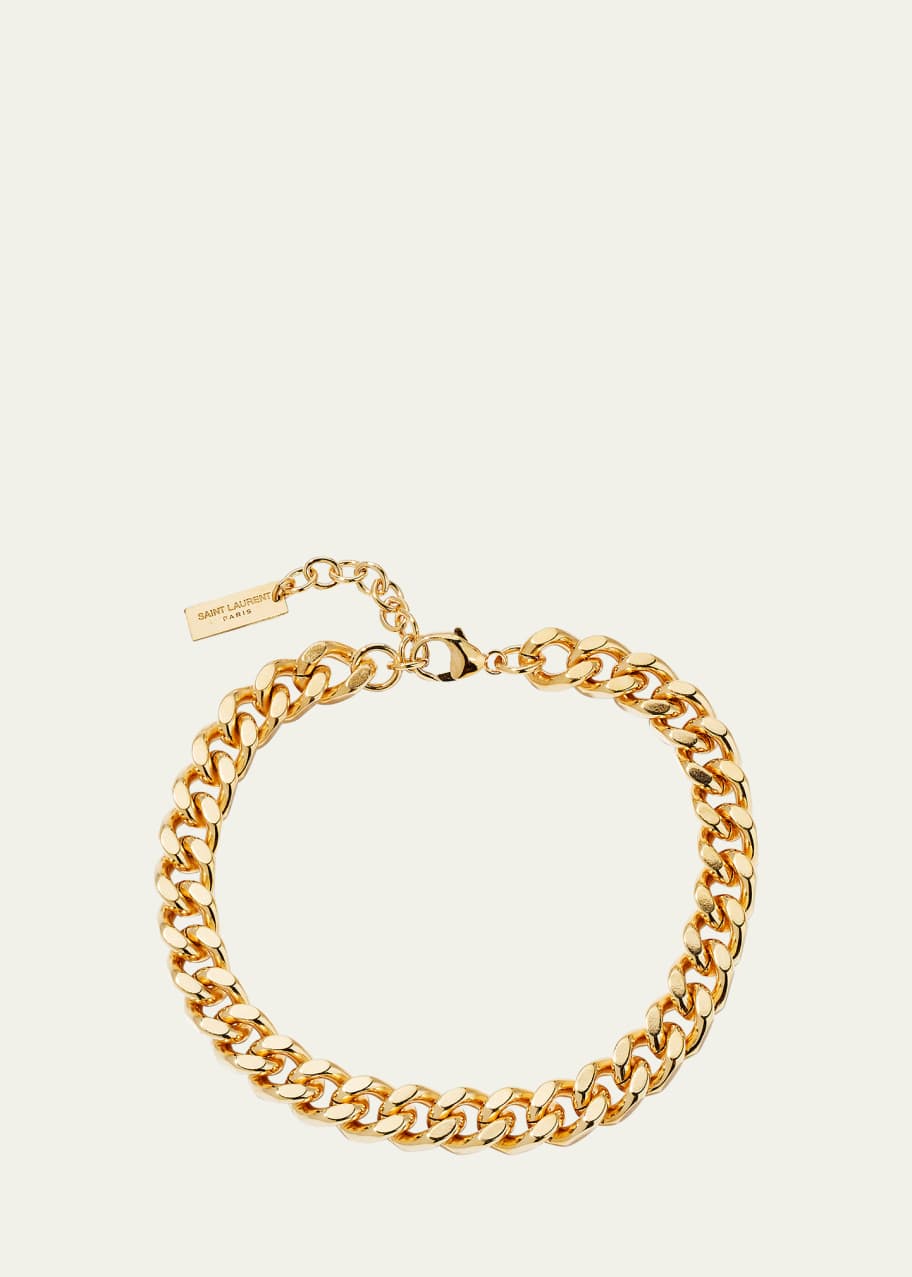 Saint laurent curb chain bracelet clearance