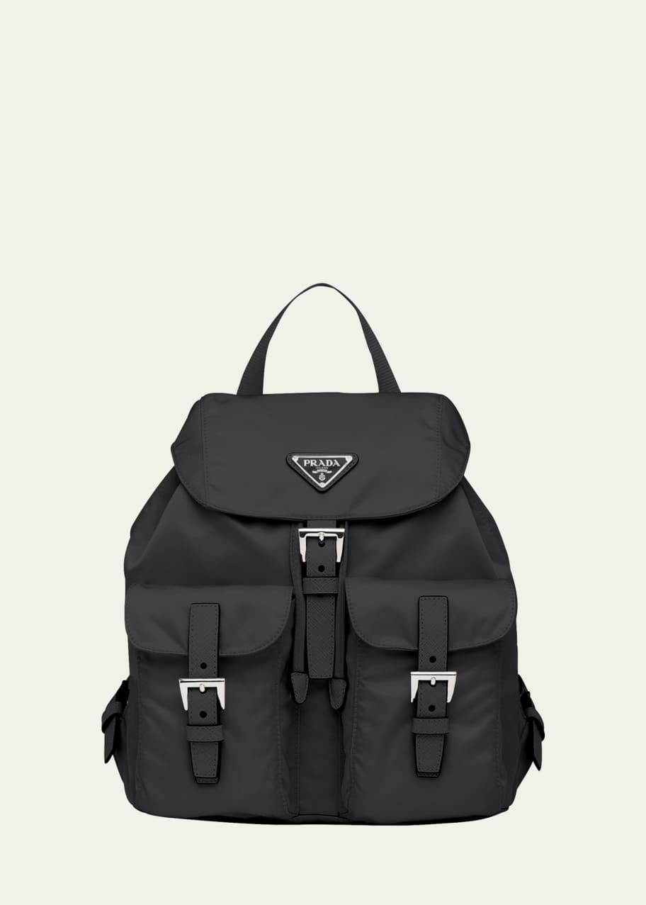 Image 1 of 1: Small Buckle Flap Nylon Backpack