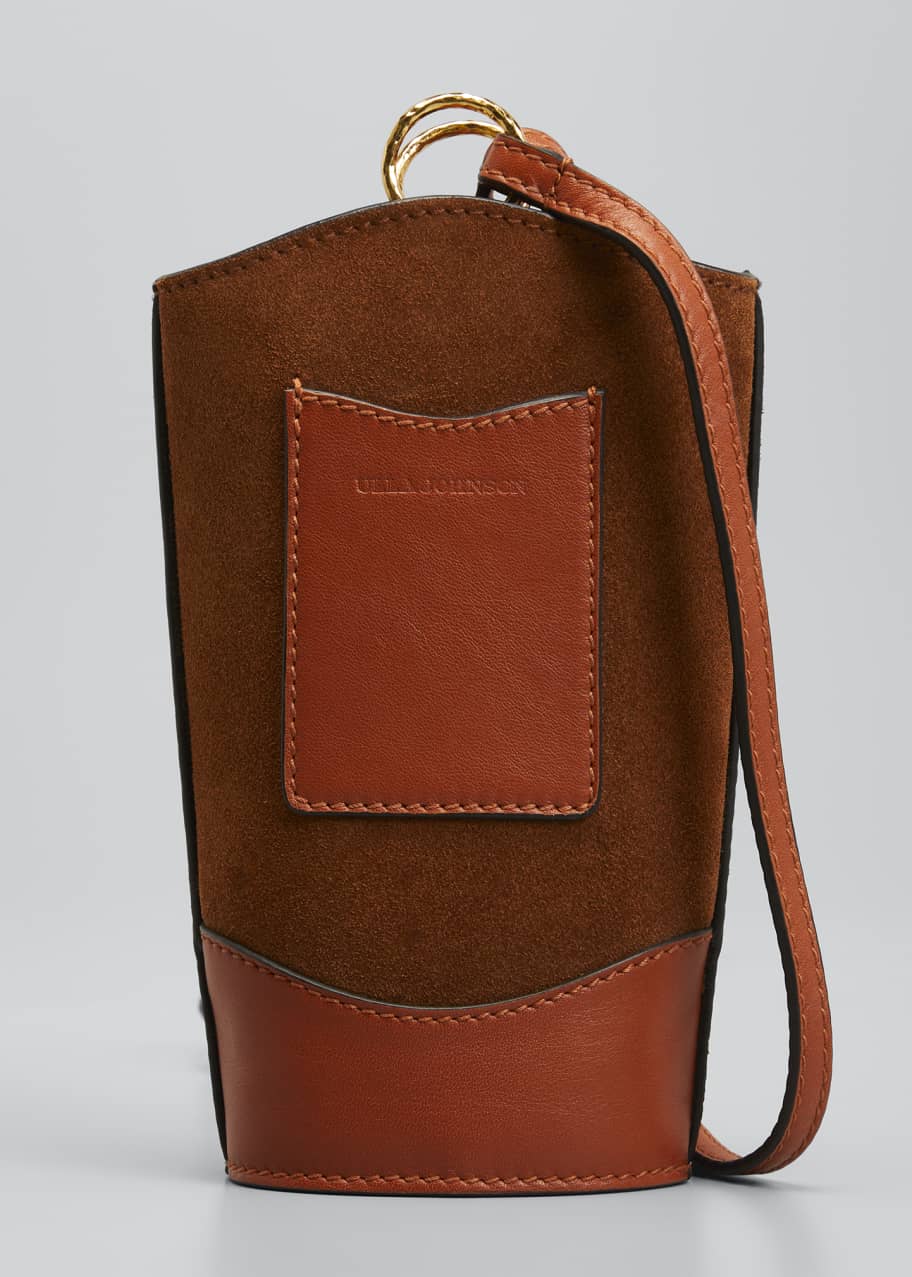 Ulla Johnson Esme Mixed Leather Bucket Pouch Bag Bergdorf Goodman