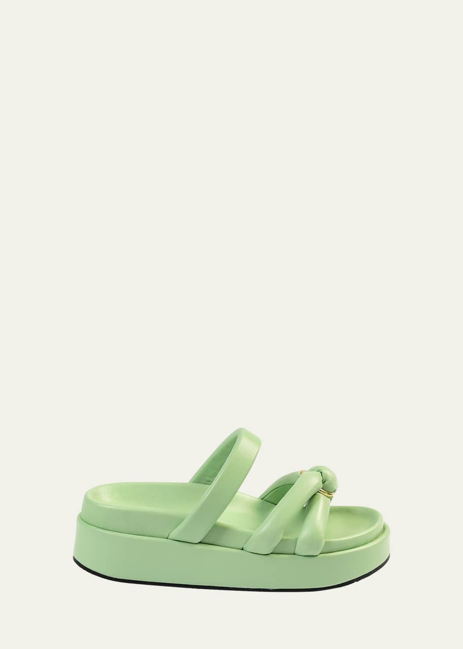 Dries Van Noten Leather Strappy Flatform Sandals - Bergdorf Goodman
