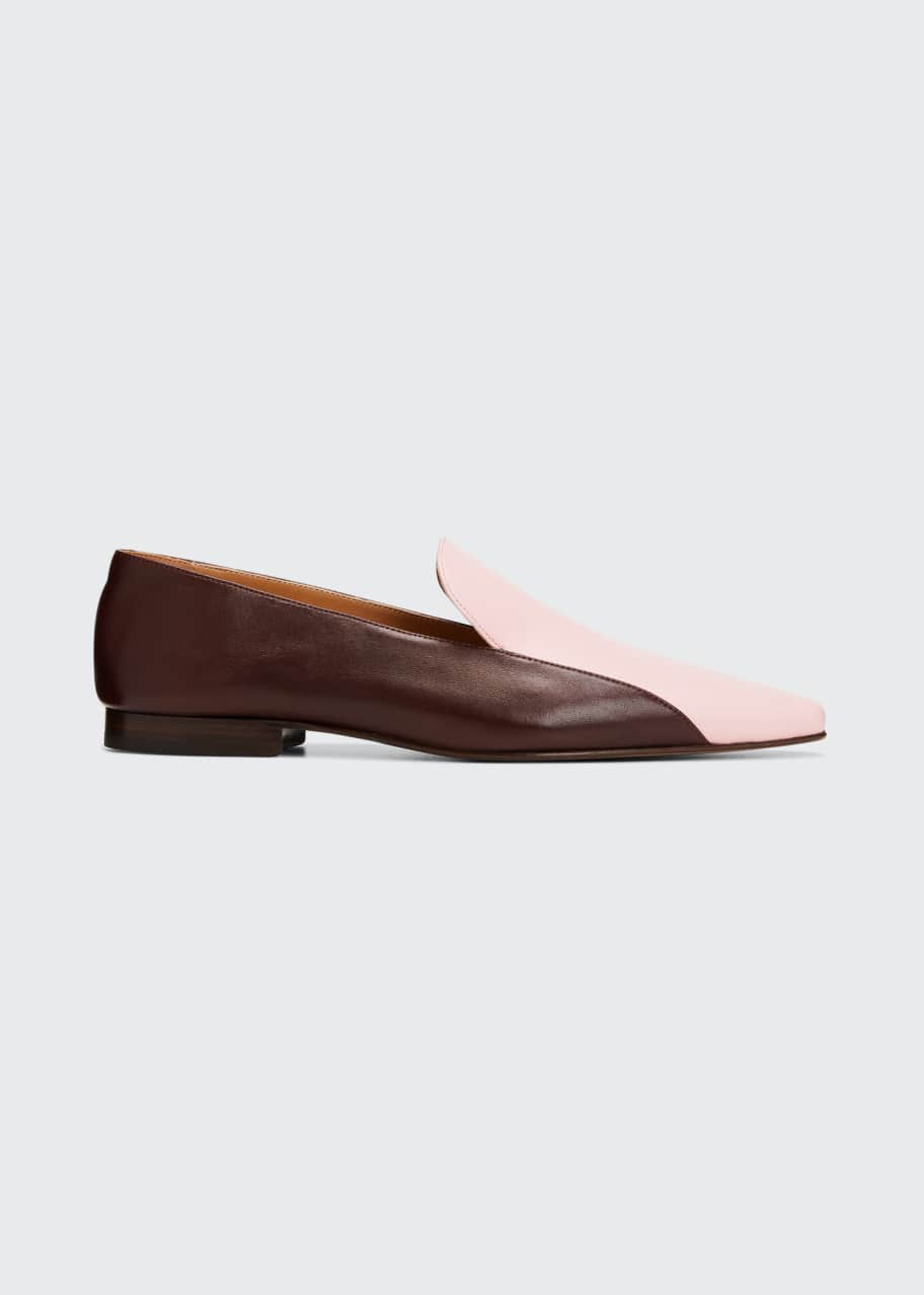 Dries Van Noten Bicolor Leather Flat Loafers - Bergdorf Goodman