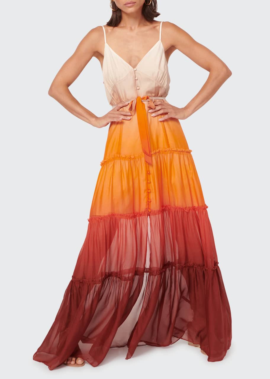balmain fall 2012 dress Maeva Cami Ankle Gown – White main image 0