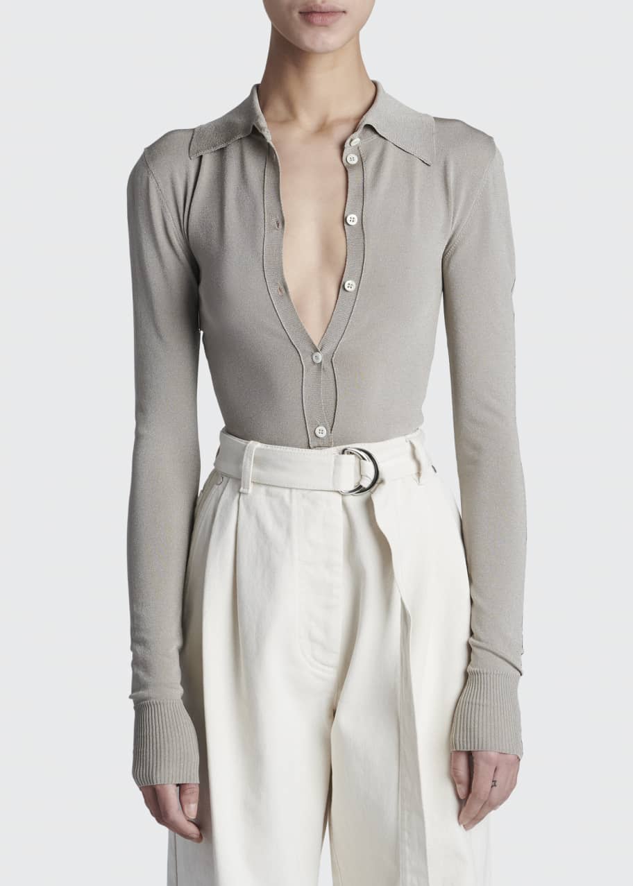 Peter Do Polo Knit Top - Bergdorf Goodman
