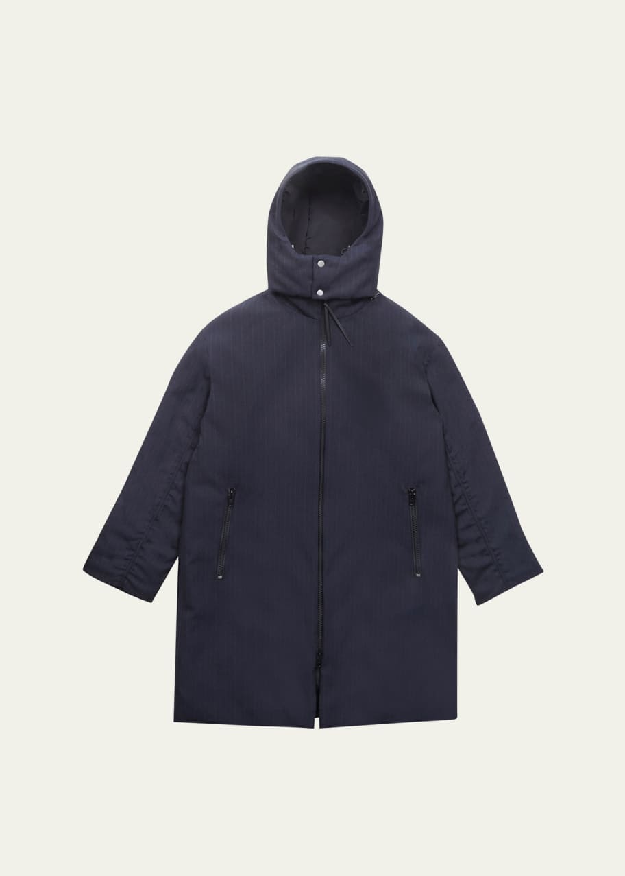 Image 1 of 1: Men's Puffer Parka w/ Detachable Hood