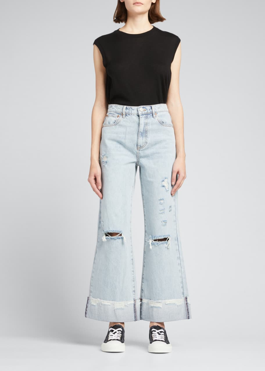 Amazing High-Rise Boyfriend Jeans w/ Raw Hem