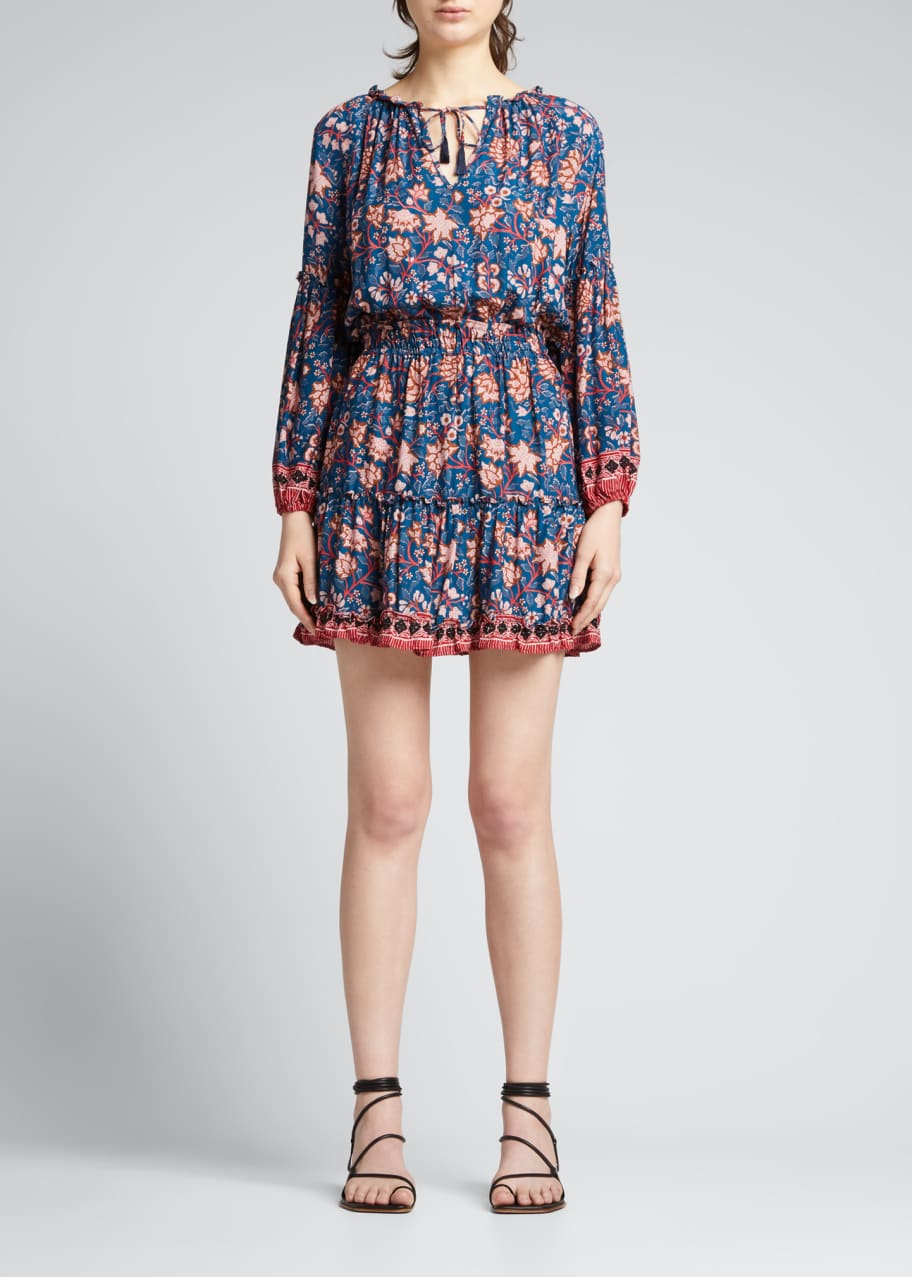 Natalie Martin Maggie Mini Split Neck Dress Bergdorf Goodman