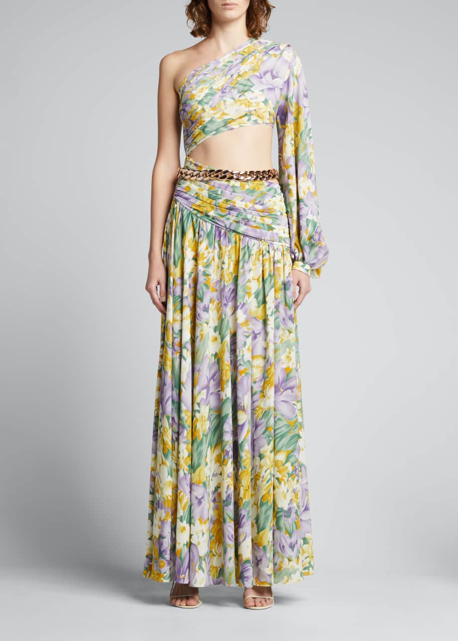green emerald velvet dress Wide Eyed Girl Long Crochet Coverup Maxi Dress in Gold Metallic main image 0
