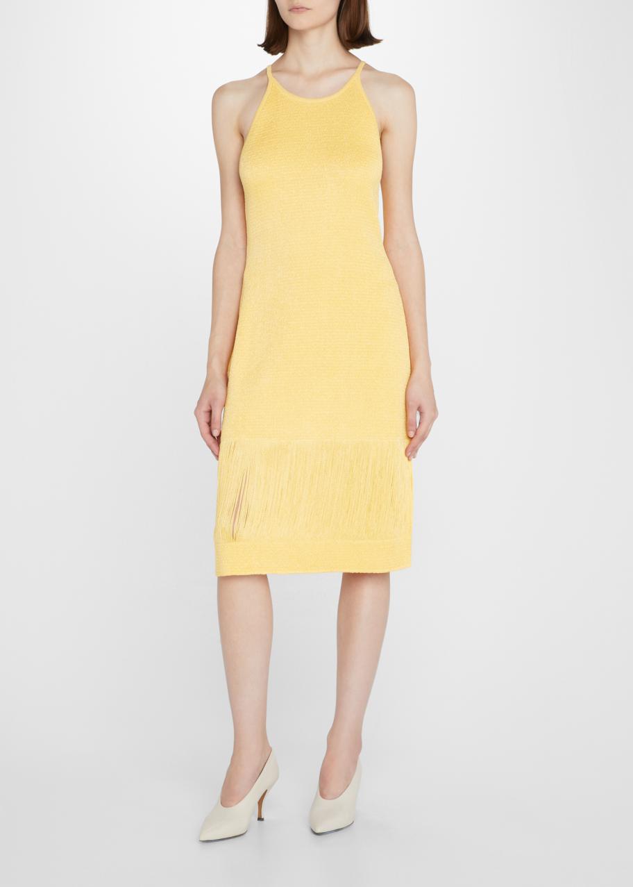 bottega knit dress Veneta Fringe Sheath Veneta