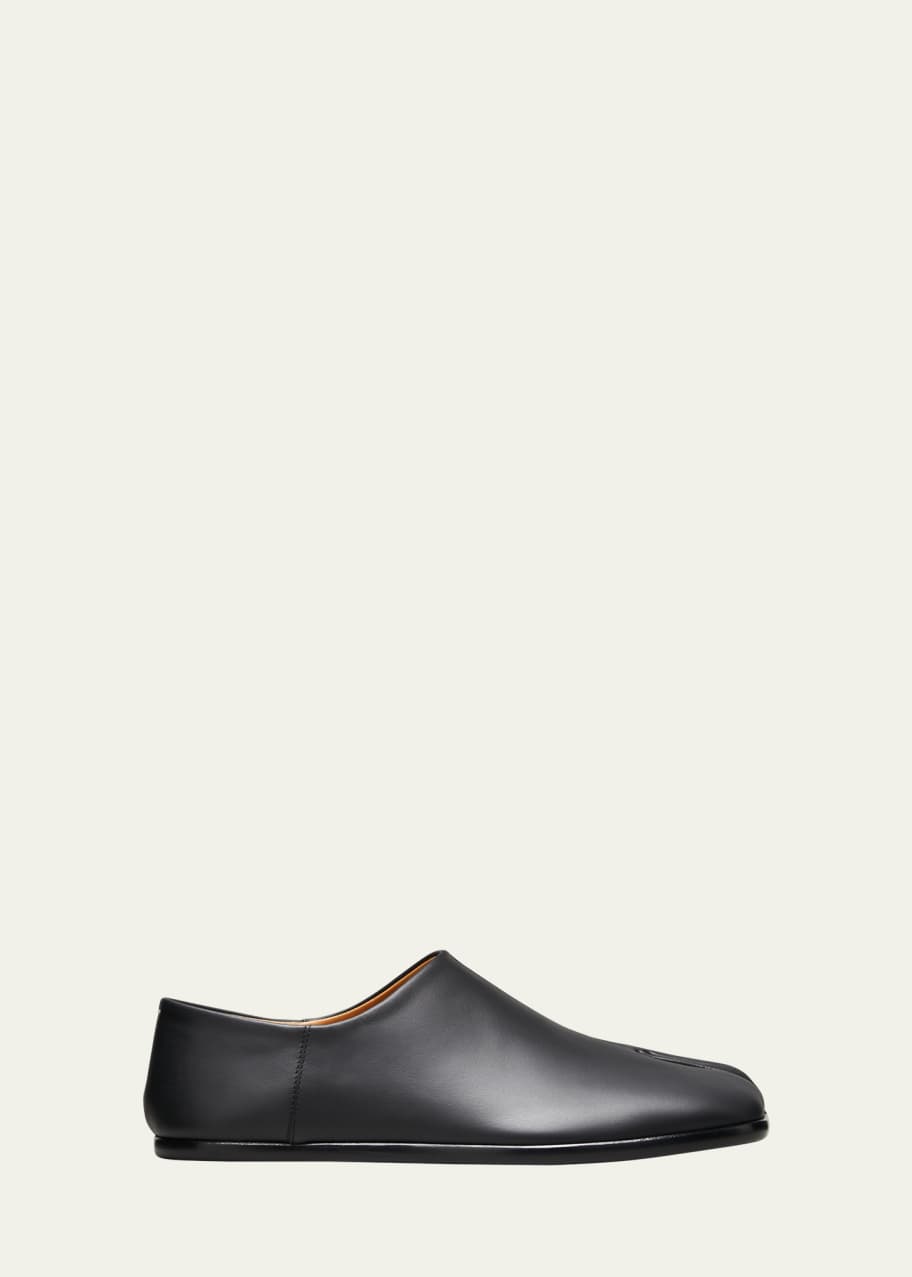 Maison Margiela Men's Tabi Split-Toe Leather Loafers - Bergdorf Goodman