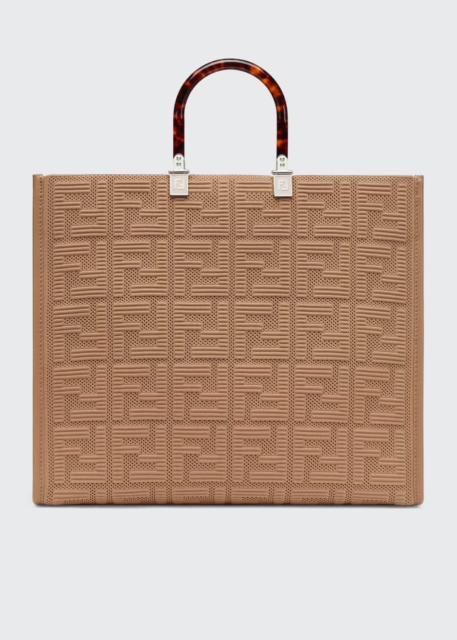 Fendi Sunshine Large FF Top Handle Tote Bag Bergdorf Goodman