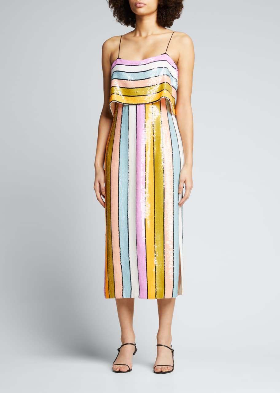 Ivanna Sequined Midi Dress