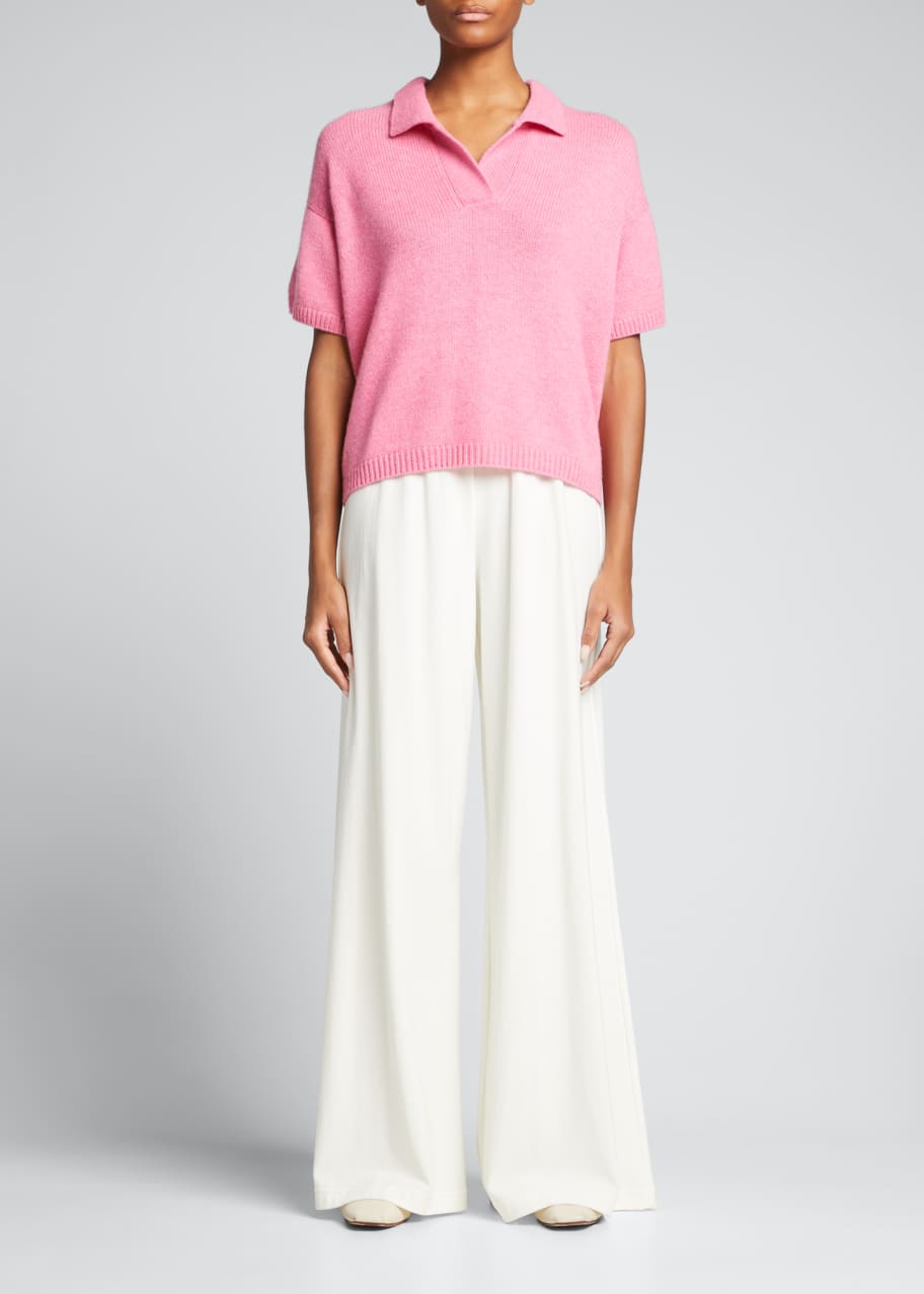 Lisa Yang Bella Short-Sleeve Cashmere Sweater - Bergdorf Goodman