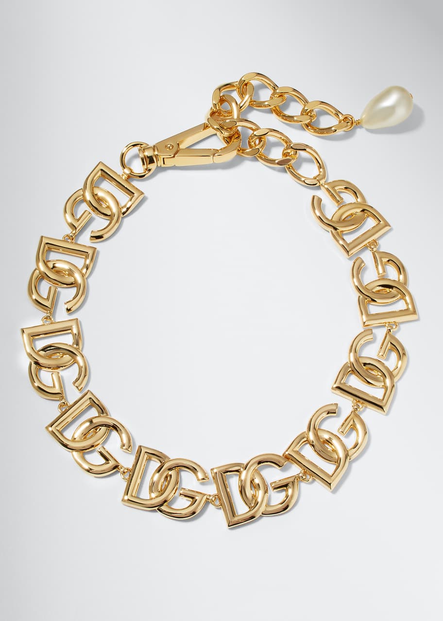 Dolce&Gabbana DG Multi-Logo Necklace - Bergdorf Goodman