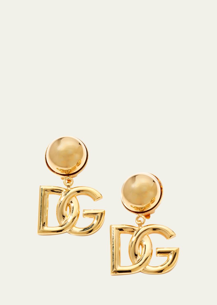 Dolce&Gabbana DG Logo Drop Earrings - Bergdorf Goodman