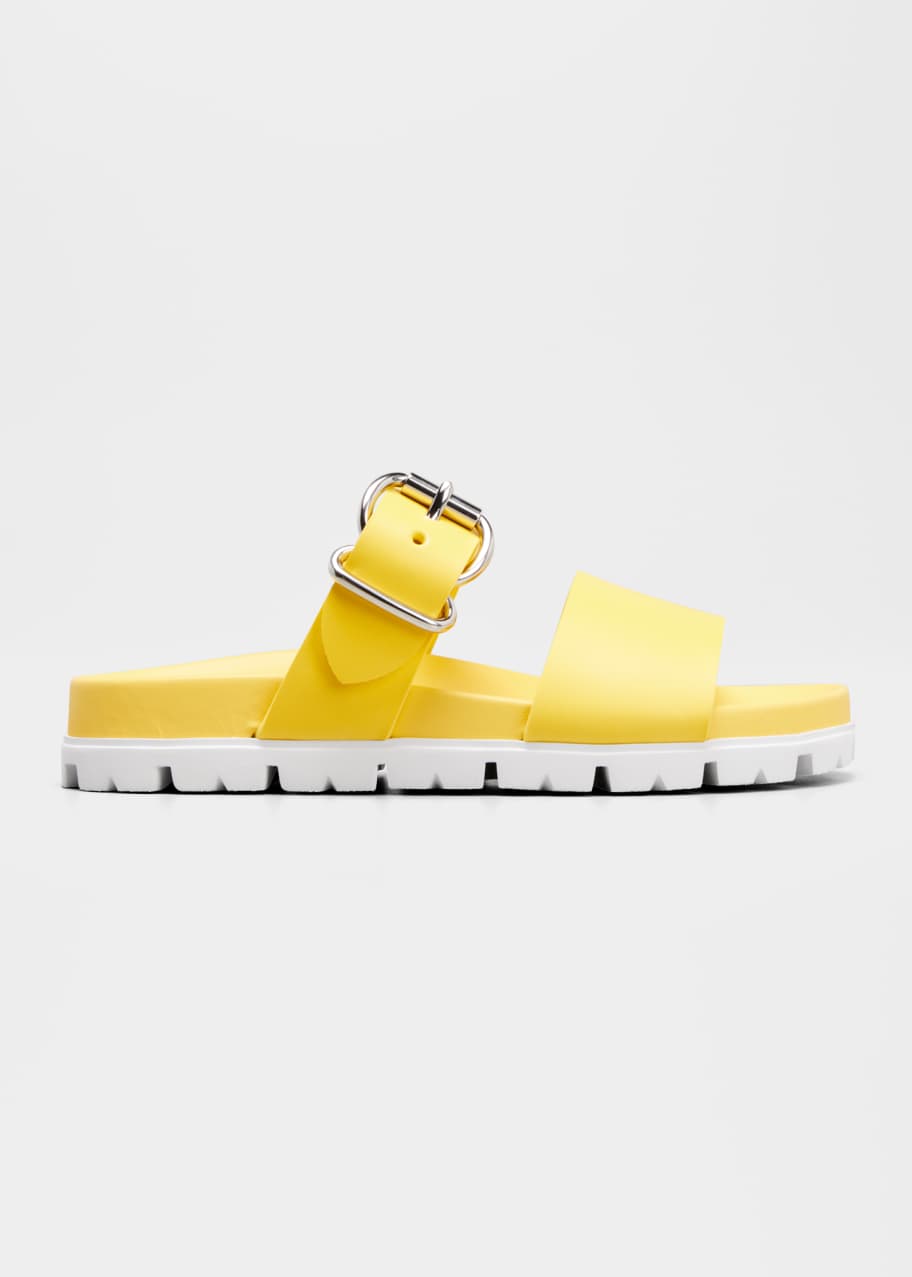 Prada double cheap strap sandals