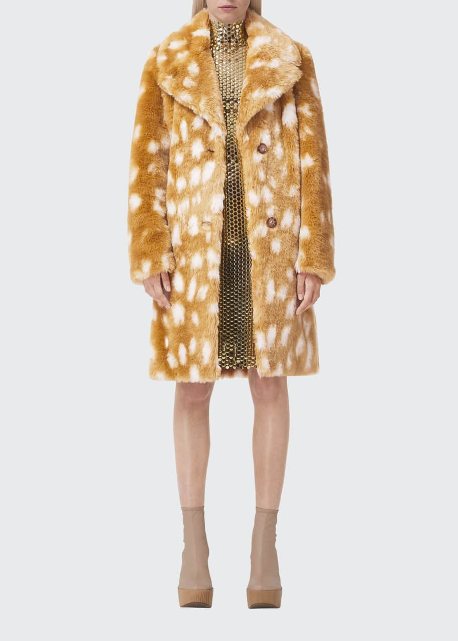 Burberry Bambi Faux Fur Peacoat - Bergdorf Goodman