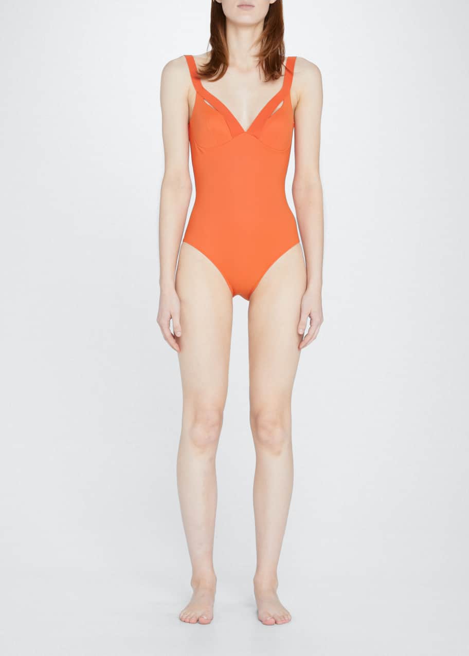Myrtle V Neck One Piece Swimsuit