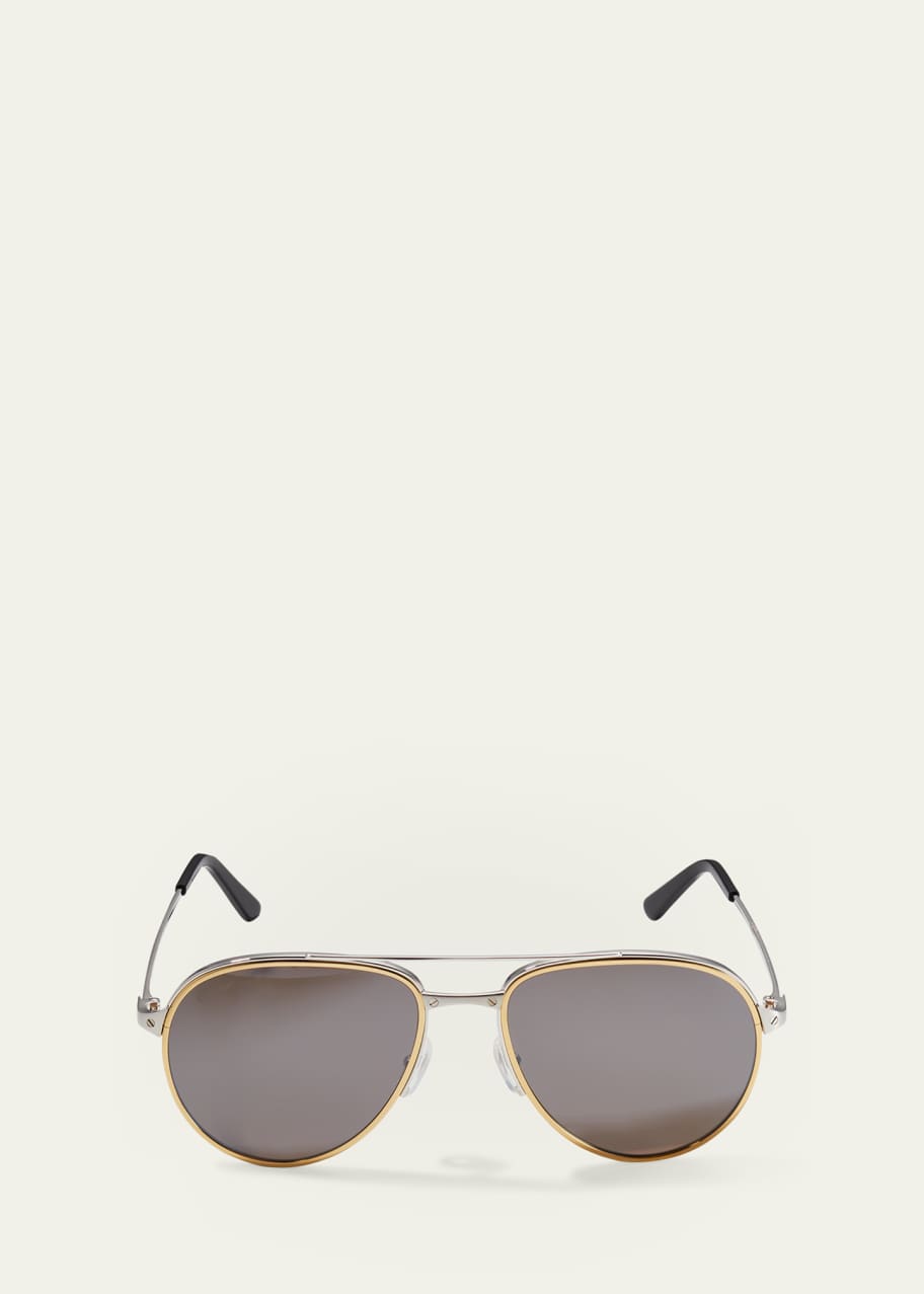 Cartier Men's Polarized Aviator Sunglasses Bergdorf Goodman