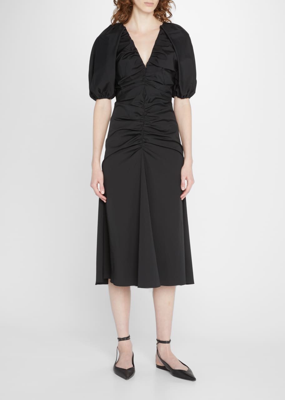 puff sleeve ruched midi dress Amazon.com: MASCOMODA Women's 2026 Long Puff Sleeve Ruched Midi Bodycon  Dress Sexy Mesh Wedding Guest Party Cocktail Dresses(Army Green, Small) :  Clothing, Shoes & Jewelry
