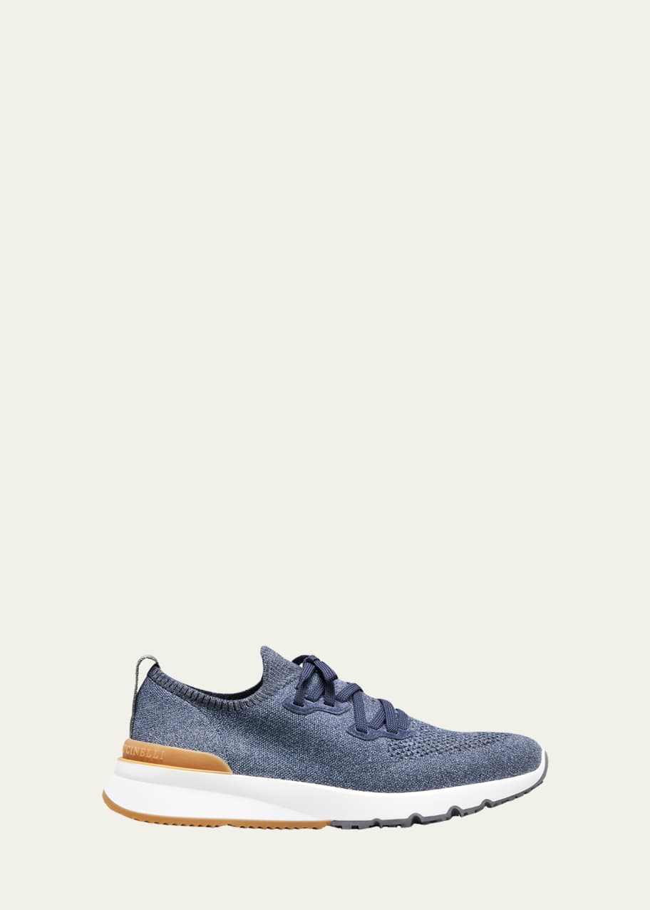 Brunello Cucinelli Men's Knit SlipOn Sneakers Bergdorf Goodman