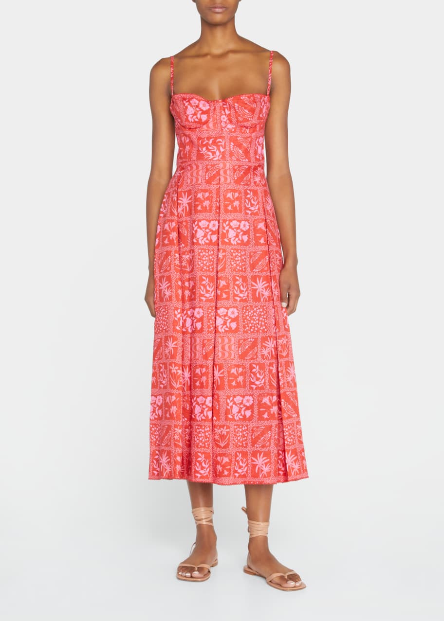 Agua by Agua Bendita Mambo Sweetheart Maxi Floral Dress - Bergdorf Goodman
