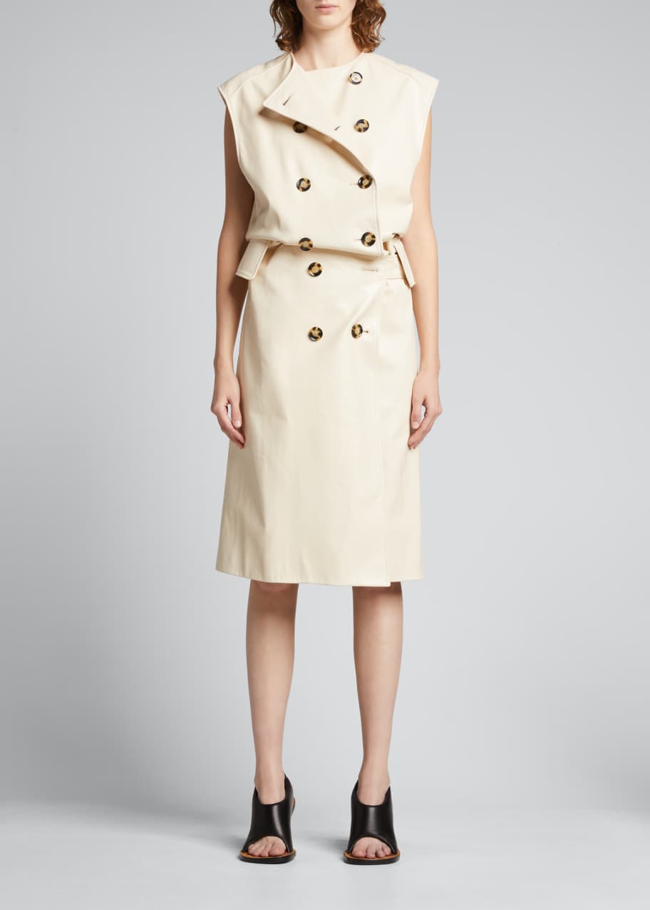 Double breasted wrap on sale dress
