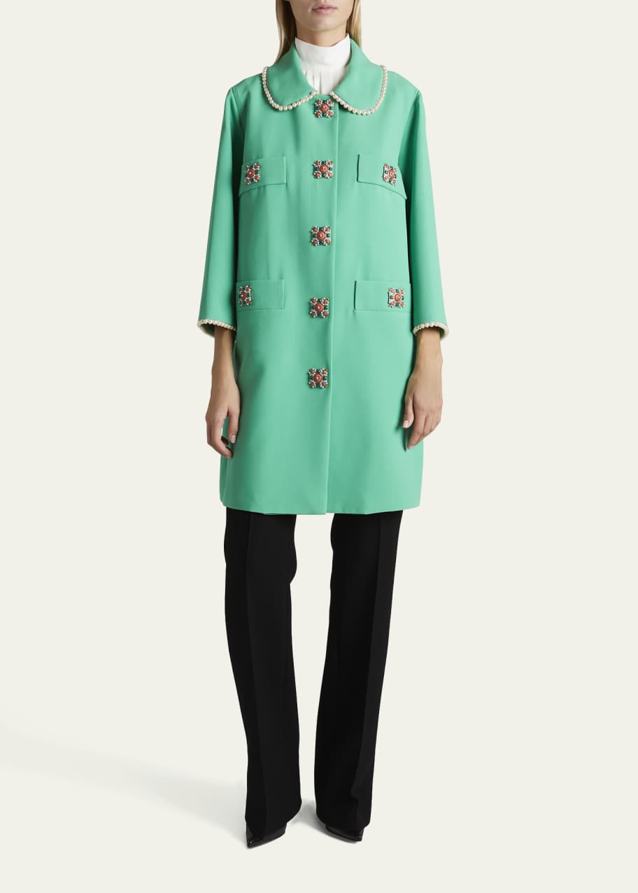 Embellished peter pan clearance collar