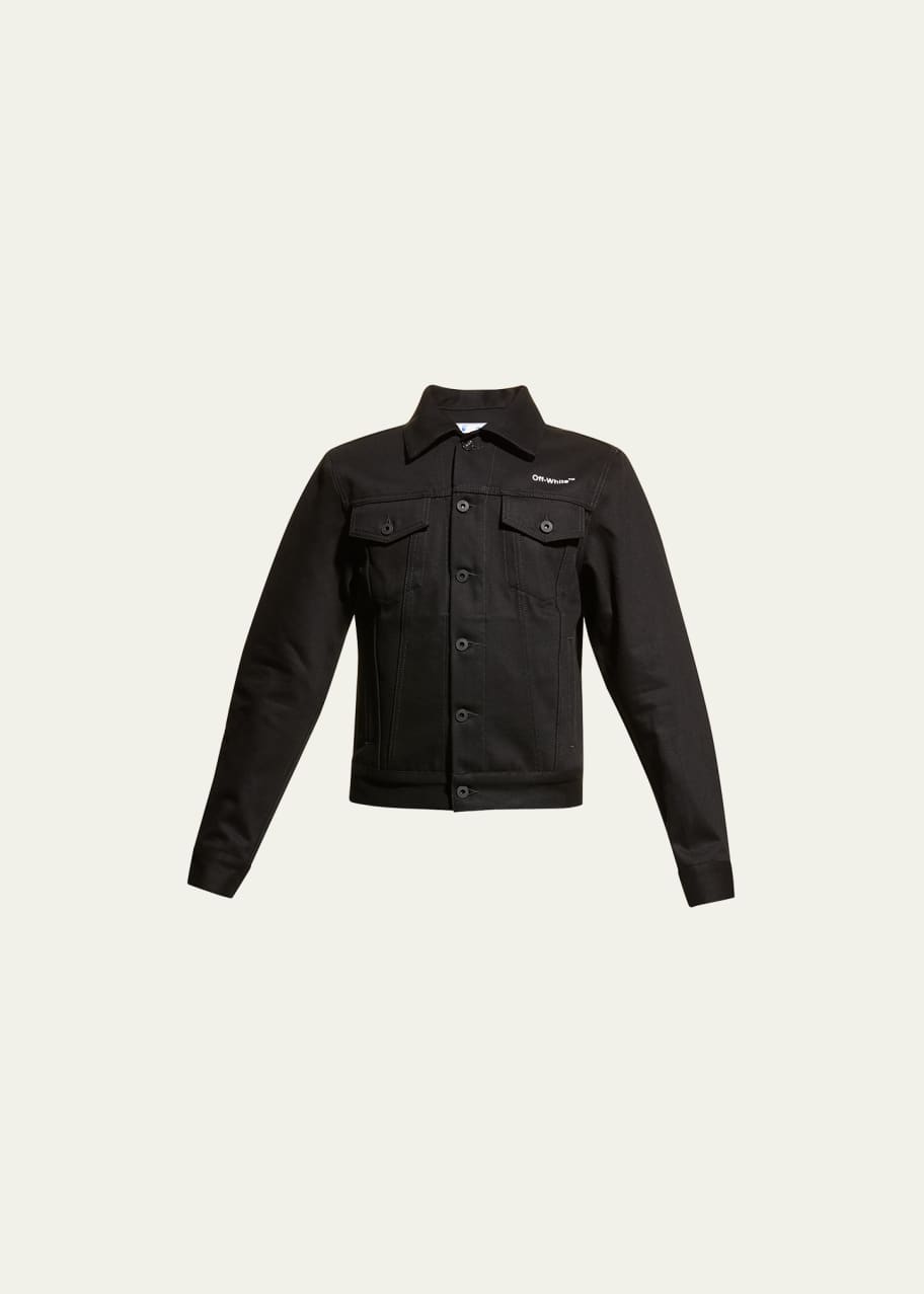 Image 1 of 1: Men's Slim-Fit Denim Jacket