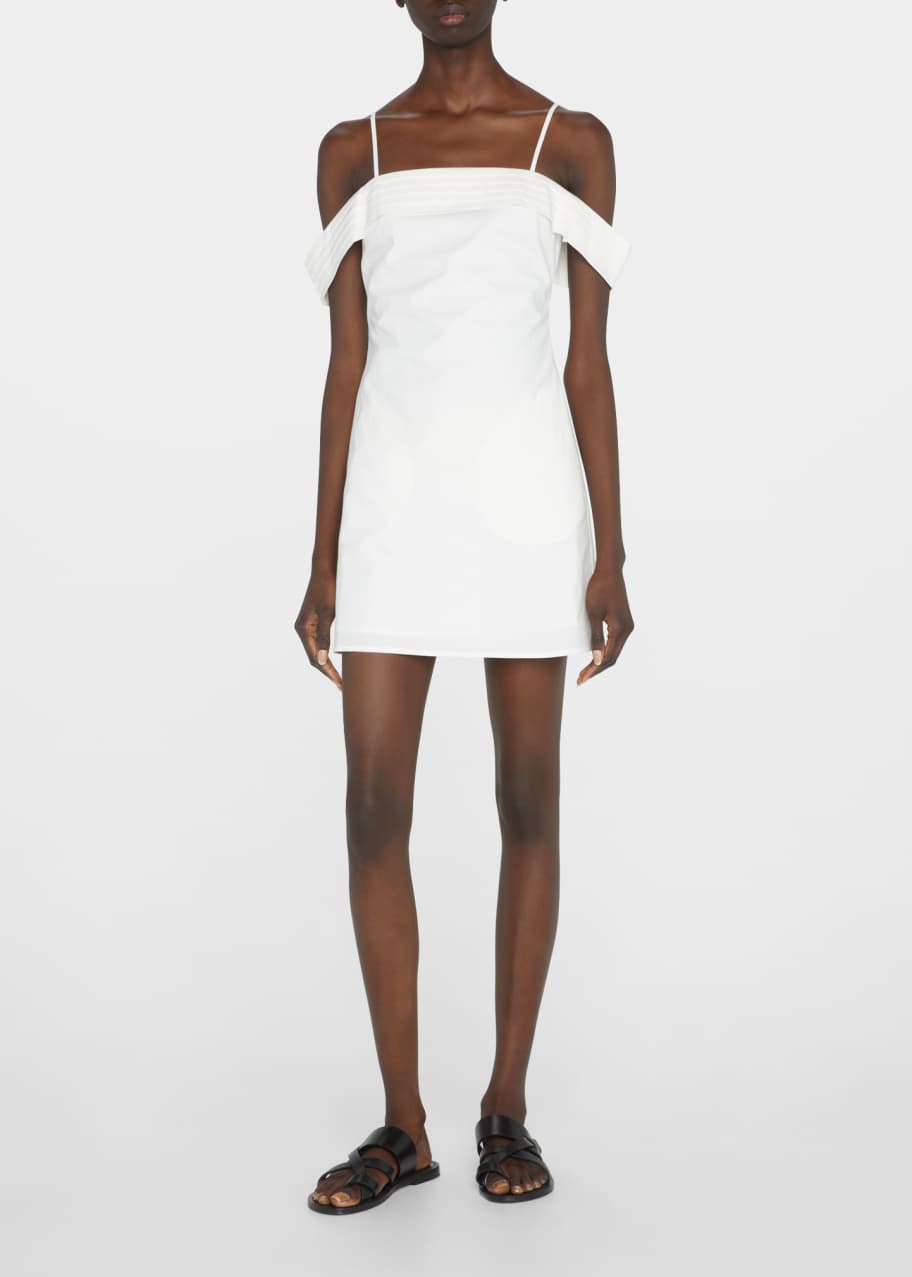 knee length dresses for ladies KALI DRESS (SWAN) – ANNA QUAN US