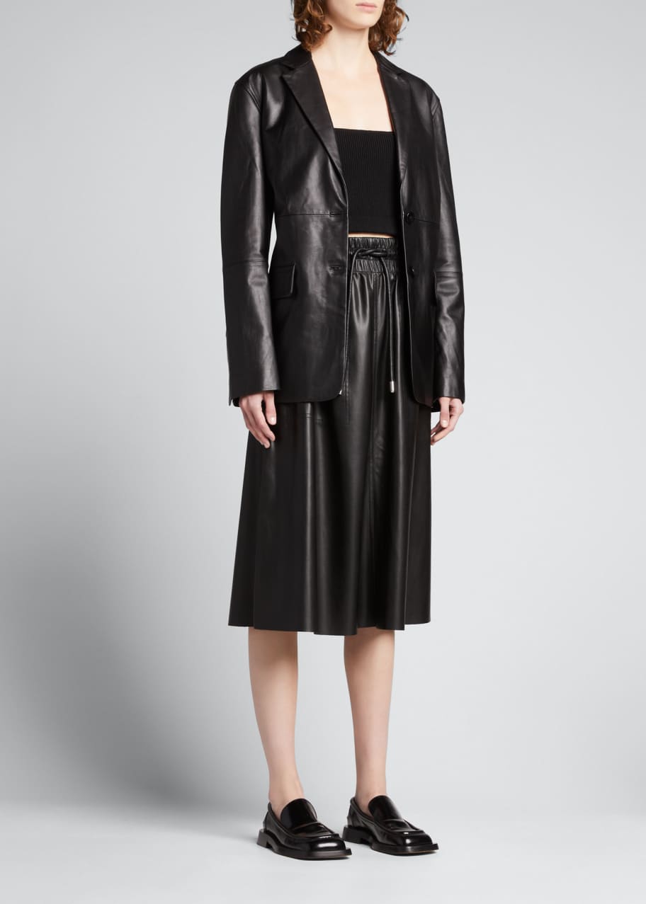 Proenza Schouler White Label Faux-Leather Midi Skirt - Bergdorf Goodman