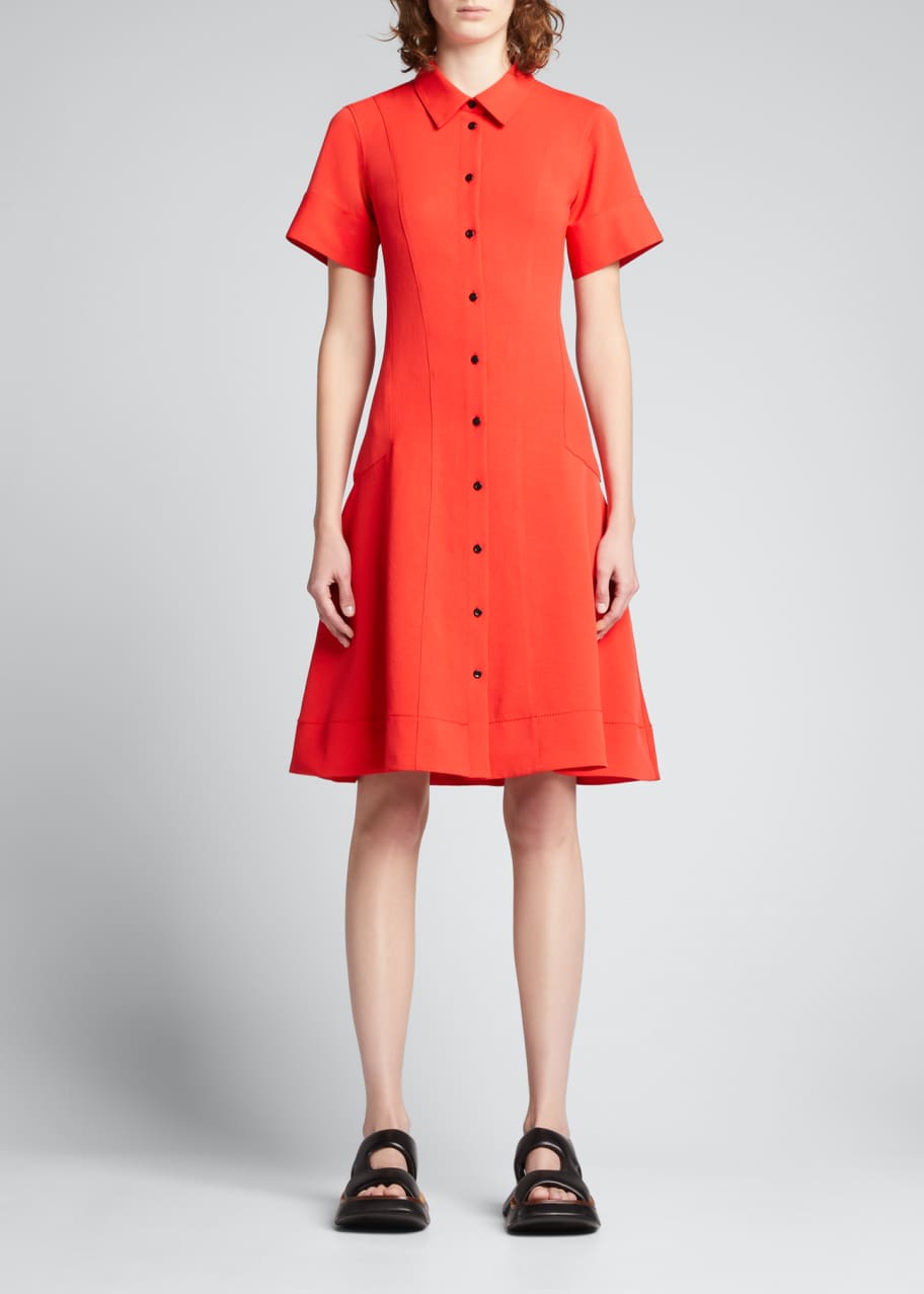 knee length dresses for ladies Natalie Knee Length Shirt Dress