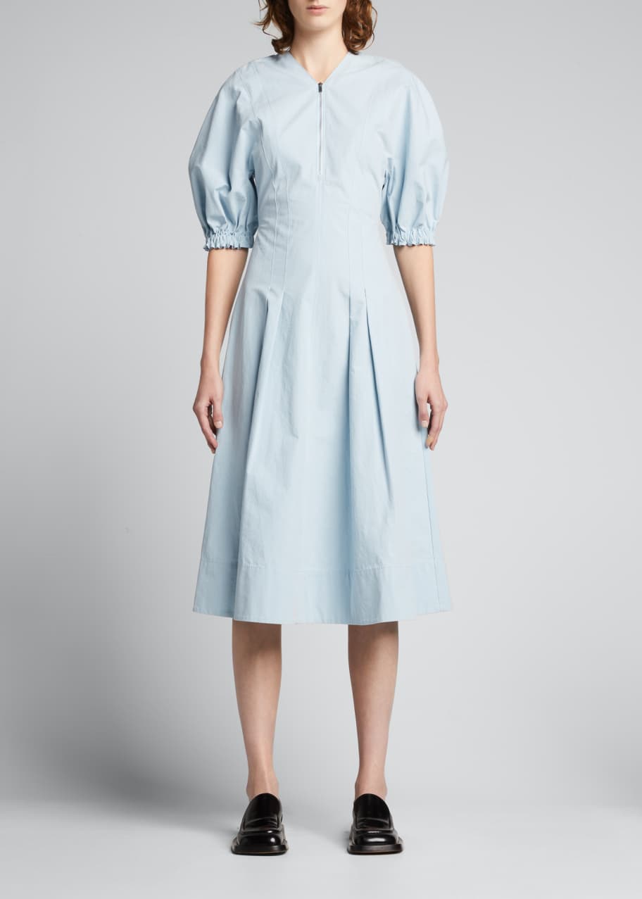Proenza Schouler White Label Puff-Sleeve A-Line Dress - Bergdorf Goodman