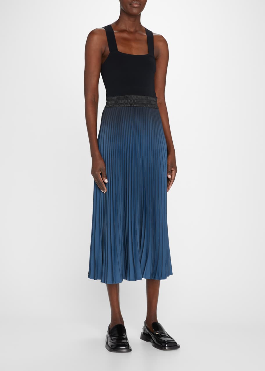 Pleated outlet tank dress