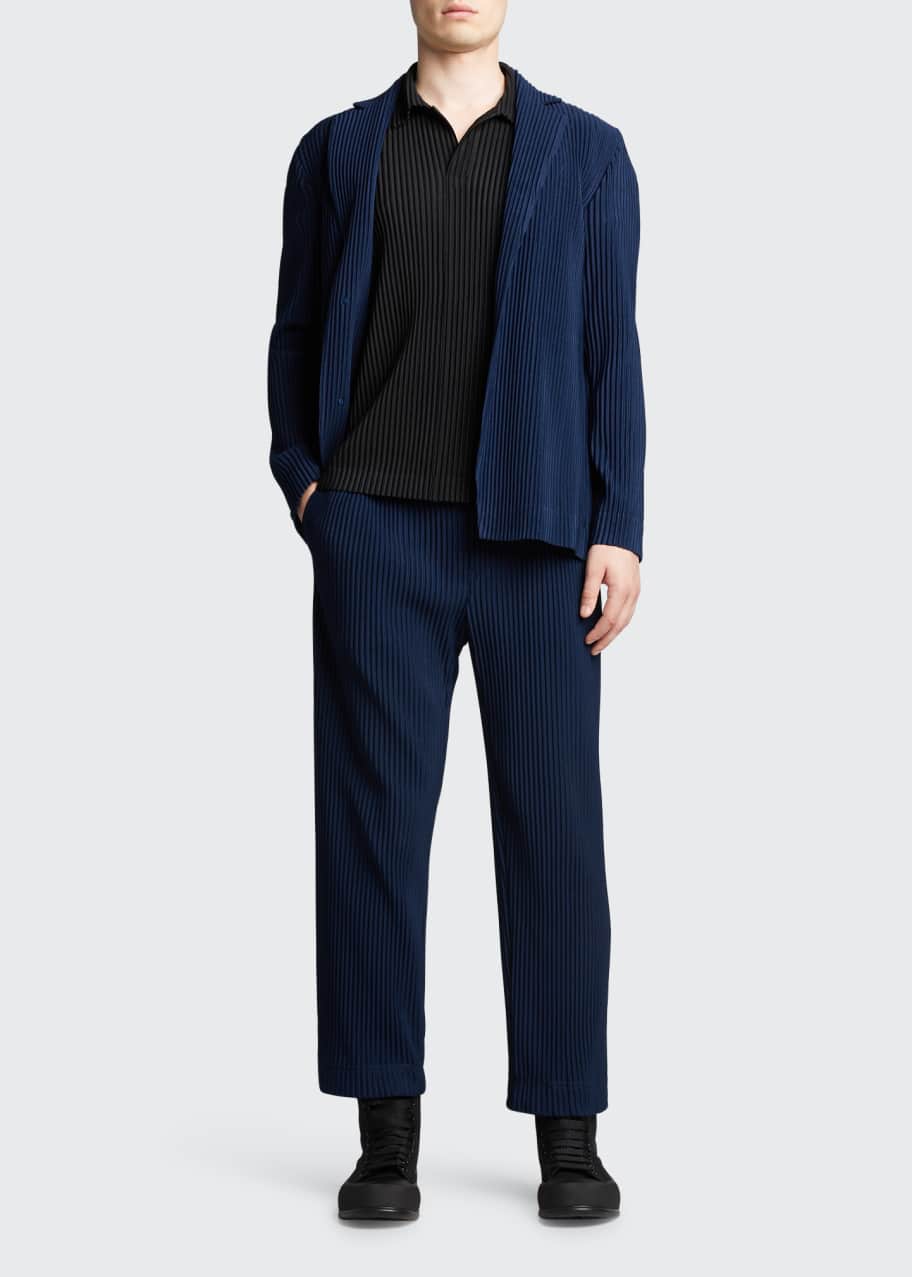 Homme Plisse Issey Miyake Men's Pleated StraightLeg Pants Bergdorf