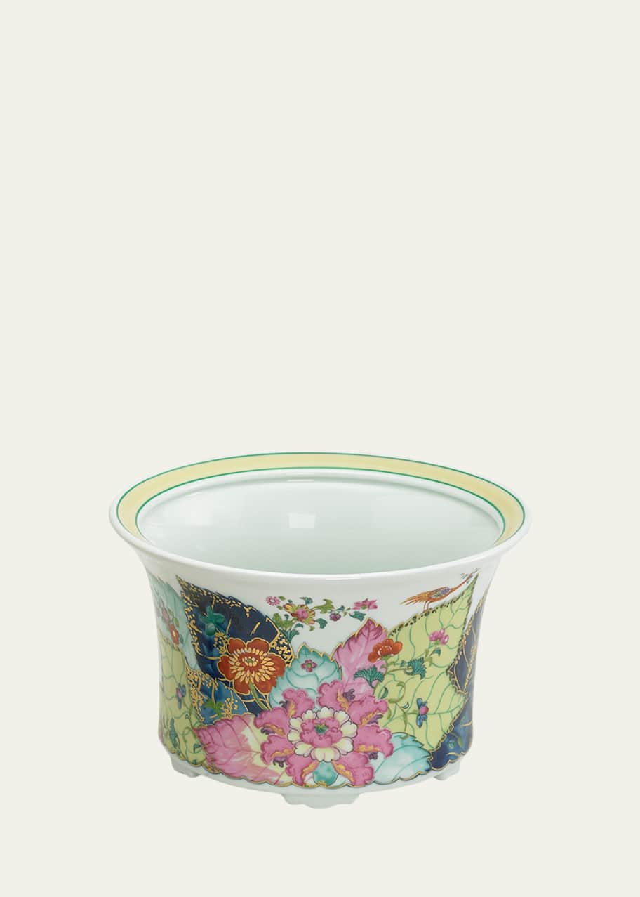 mottahedeh tobacco leaf cachepot Mottahedeh Tobacco Leaf Cachepot - Large