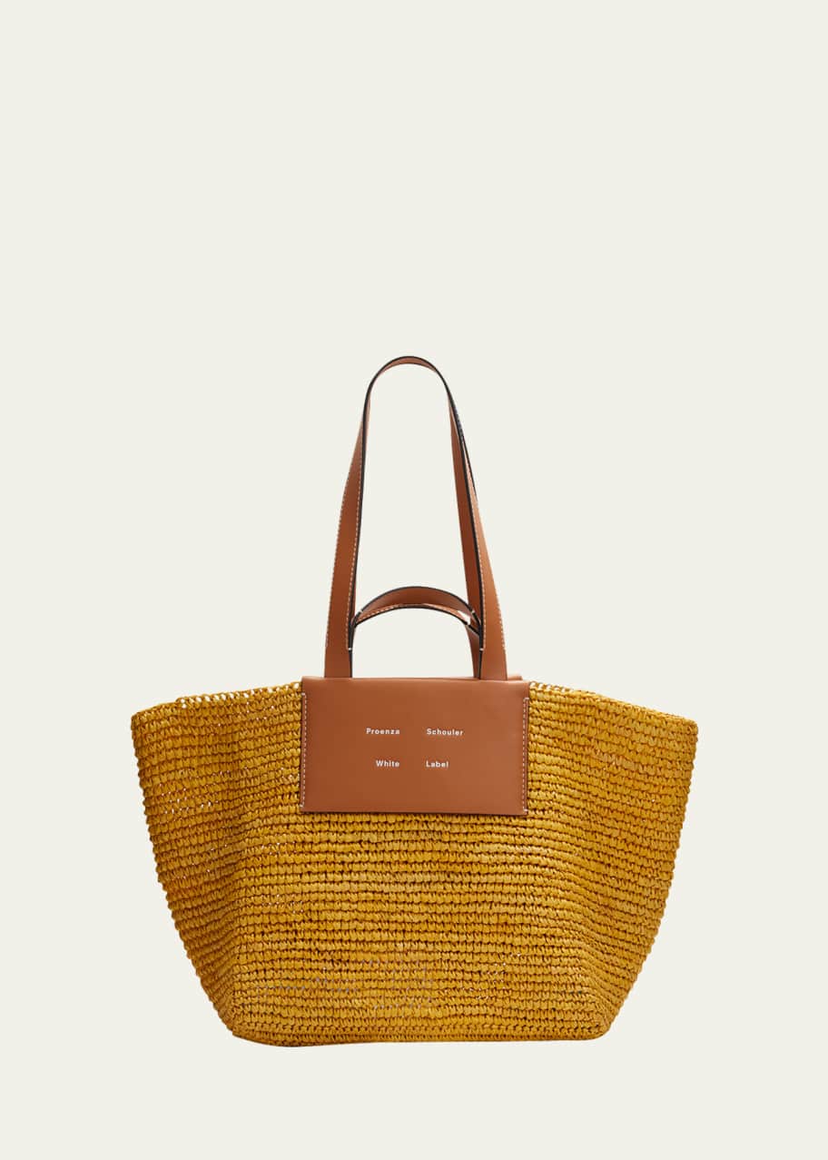 Proenza Schouler White Label Morris Large Raffia Tote Bag