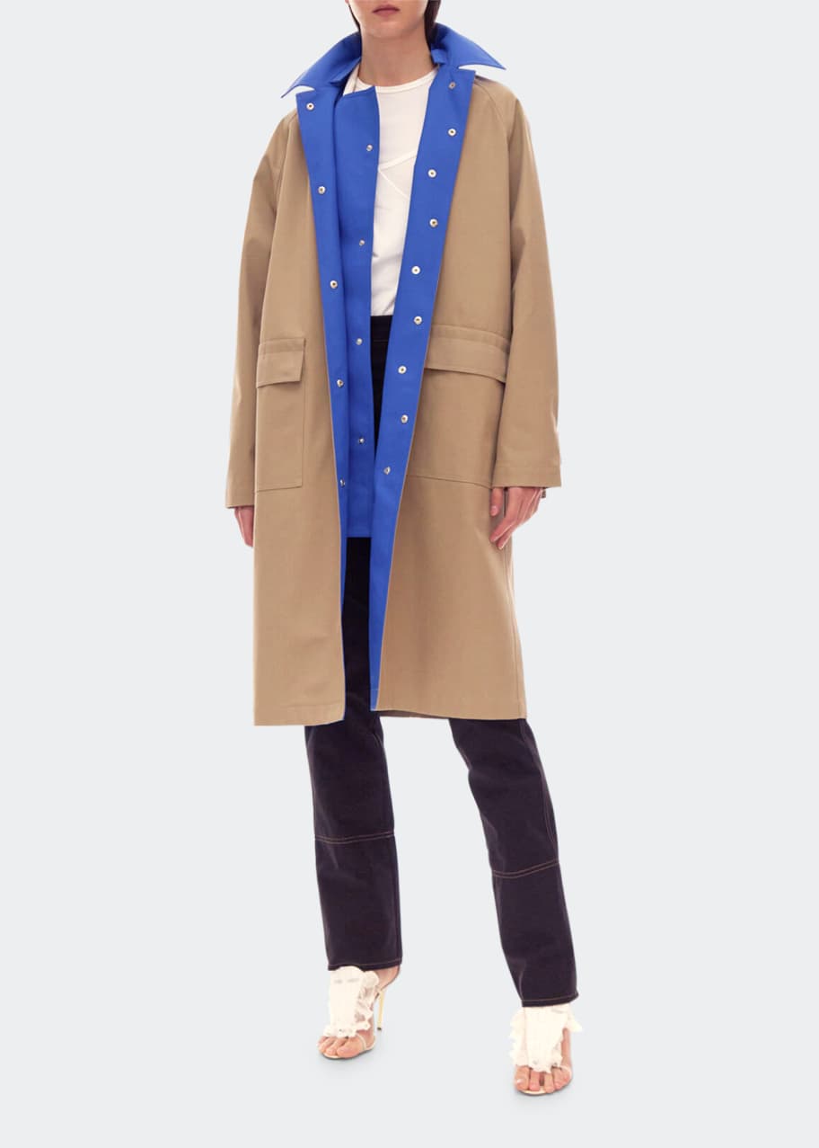 Helmut Lang Coated MacIntosh Rain Coat Bergdorf Goodman